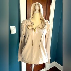 Cream Half-Zip Hoodie
